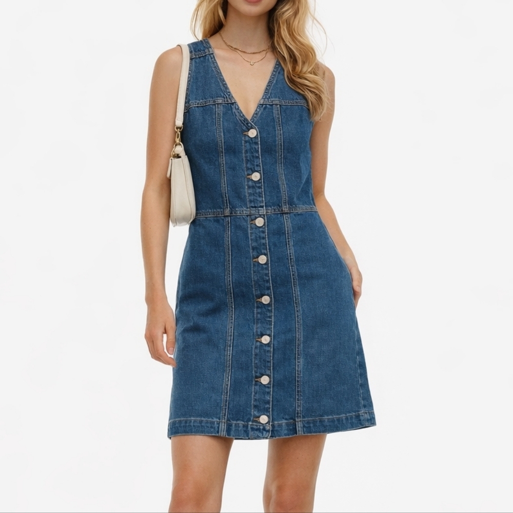 Selected Femme Laurel Sleeveless Denim Dress – EU 40